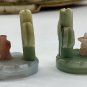 Onyx Marble Stone Siesta Mexican Man Burro Donkey Cactus Bookends Mini Set