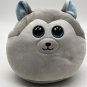 TY Squish-A-Boos Plush - SLUSH the Husky Dog (Small Size - 8 inch) - Squishy Toy