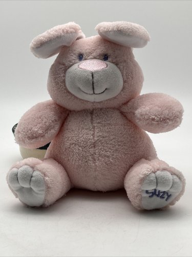 Kids II Suzy Pink Bunny Rabbit Peek a Boo Stuffed Animal Plush Ears Move