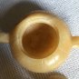 Hand Carved Stone Natural Jade? Orange Peach Teapot & 3 Bowls