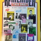 VINTAGE Remember This One Music Songbook For: Piano Vocal Sheet Music Book 1981