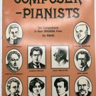 10 Compositions for Piano - John W. Schaum Vintage 1971 Composer Pianist