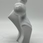Vintage 80s Lindsey BALKWEILL Style WHITE Ceramic KISSING Couple STATUE Post MOD