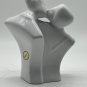 Vintage 80s Lindsey BALKWEILL Style WHITE Ceramic KISSING Couple STATUE Post MOD
