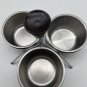 Vintage Mid Century Modern MCM Foley 3 Bowl Store 'N Server Caddy Wood Handle