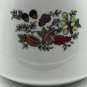 Vintage Ceramic Porcelain Teapot Nuts and Berry Design with Green Trim