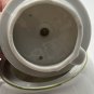 Vintage Ceramic Porcelain Teapot Nuts and Berry Design with Green Trim