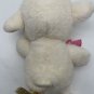 DanDee Fluffy Animal White Lamb With Pink Tie 10†Plush