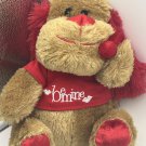 Dog Puppy Valentine Plush Stuffed Toy BE MINE T SHIRT 10" Walmart red ears nose