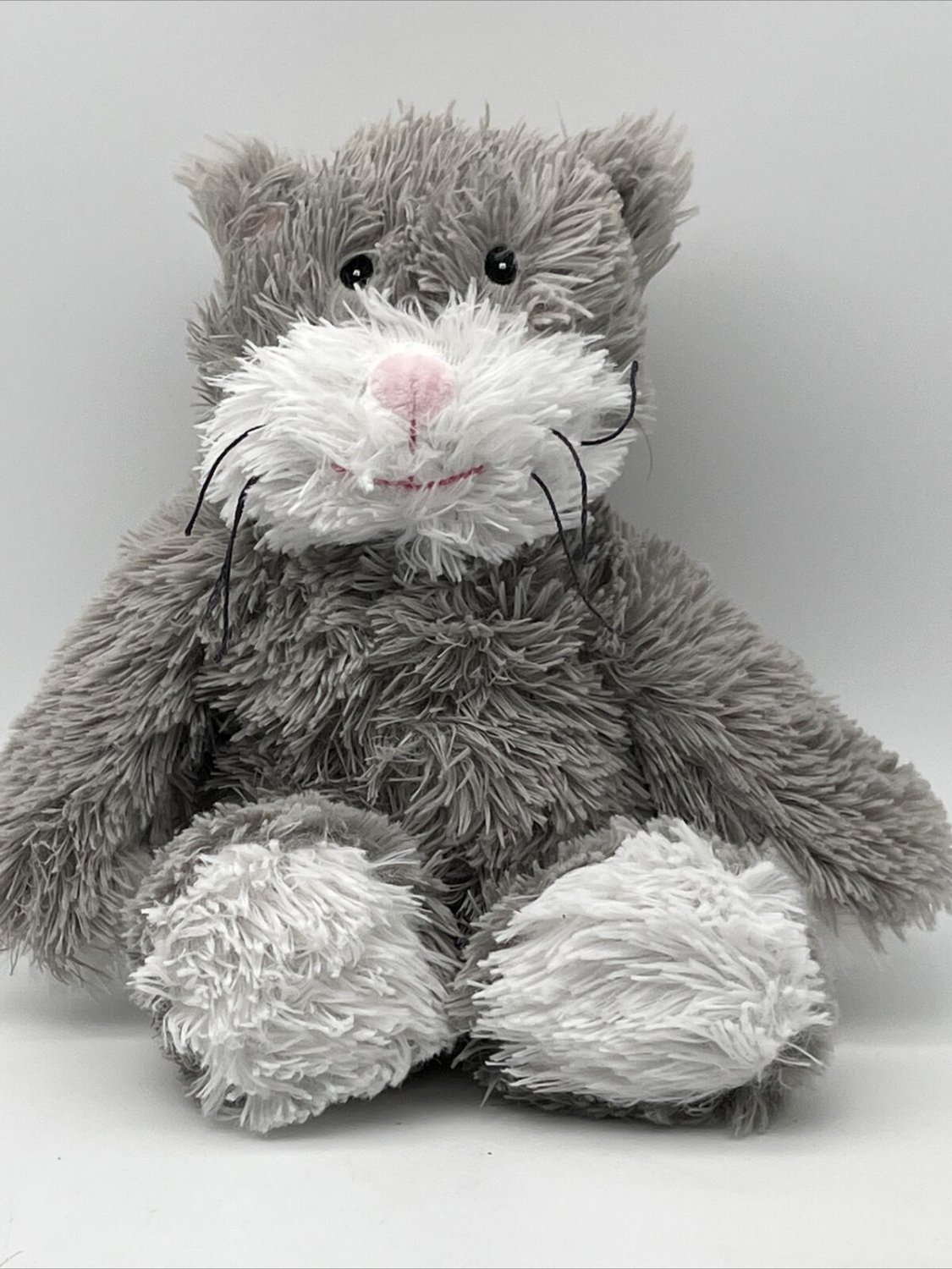 Gray Cat Warmies Weighted Cozy Plush Heatable Lavender Scented Stuffed