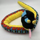 WILD REPUBLIC Horned Snake Stuffed Plush Rhino Viper Reptile Multi Colored 52”