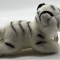 Aurora MIYONI Plush White Tiger Cub Baby Mini 7&acirc;�� Striped Crouching Blue Eyes Toy