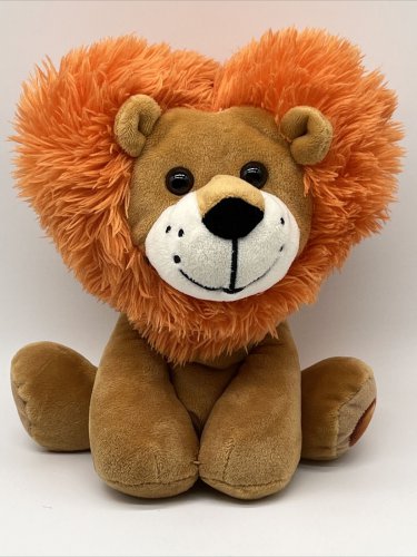Galerie Reeses Peanut Butter Cup Lion Plush Stuffed Animal Orange Heart Mane 10&acirc;��