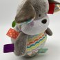 Bright Starts Taggies Puppy Dog Plush Stuffed Animal Rattle Weeble Toy 8"