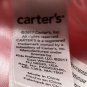 Carters Pink White Bunny Rabbit Satin Security Blanket Plush Baby Toy Lovey 14&acirc;��