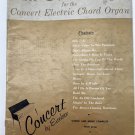 Vintage Sheet Music Song Book All-Time Tops 1959 Concert Electric Chord Organ #8