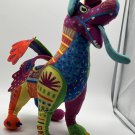 Disney Store Pixar Coco Dante Alebrije Rainbow Spirit Dog 15" Plush Stuffed Toy