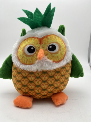 PINEAPPLE OWL PLUSH 10&acirc;�� TALL 2019 TOY FACTORY CLEAN