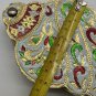 Handmade Golden Meenakari Shell Shaped Dryfruit Box Handmade 7.5&acirc;�� RARE
