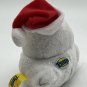 Peeps White Sparkle Christmas Chick with Santa Hat Gund 5"