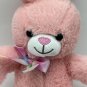 Kellytoy Easter Bunny Rabbit Plush Stuffed Animal Pink Rainbow Ears Feet 8â