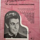 Eddy Duchin's Pianorama Of Popular Transcriptions 1940 Vintage Songbook 12 Songs