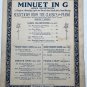 McKinley Music Company Beethoven MINUET IN G Classic Piano Sheet Music 1924