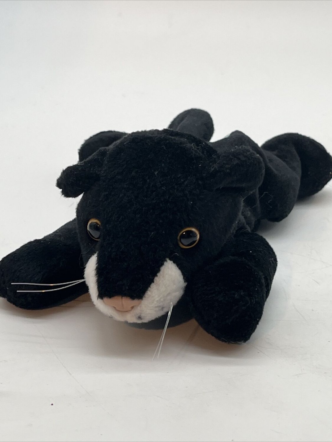 Kellytoy Beanpals Black Panther Cat Bean Bag Plush Stuffed Animal Toy 8”