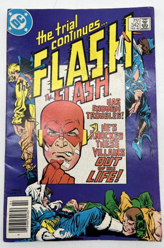The Flash #342 1985 DC Comics &acirc;��the Trial Continues&acirc;��