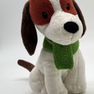 Starbucks Coffee 7" Plush Beagle Puppy Dog Green Scarf Holiday Winter 2011