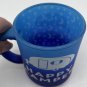 Velvet Blue Glass Happy Camper Mug Camping Trailer 16 oz
