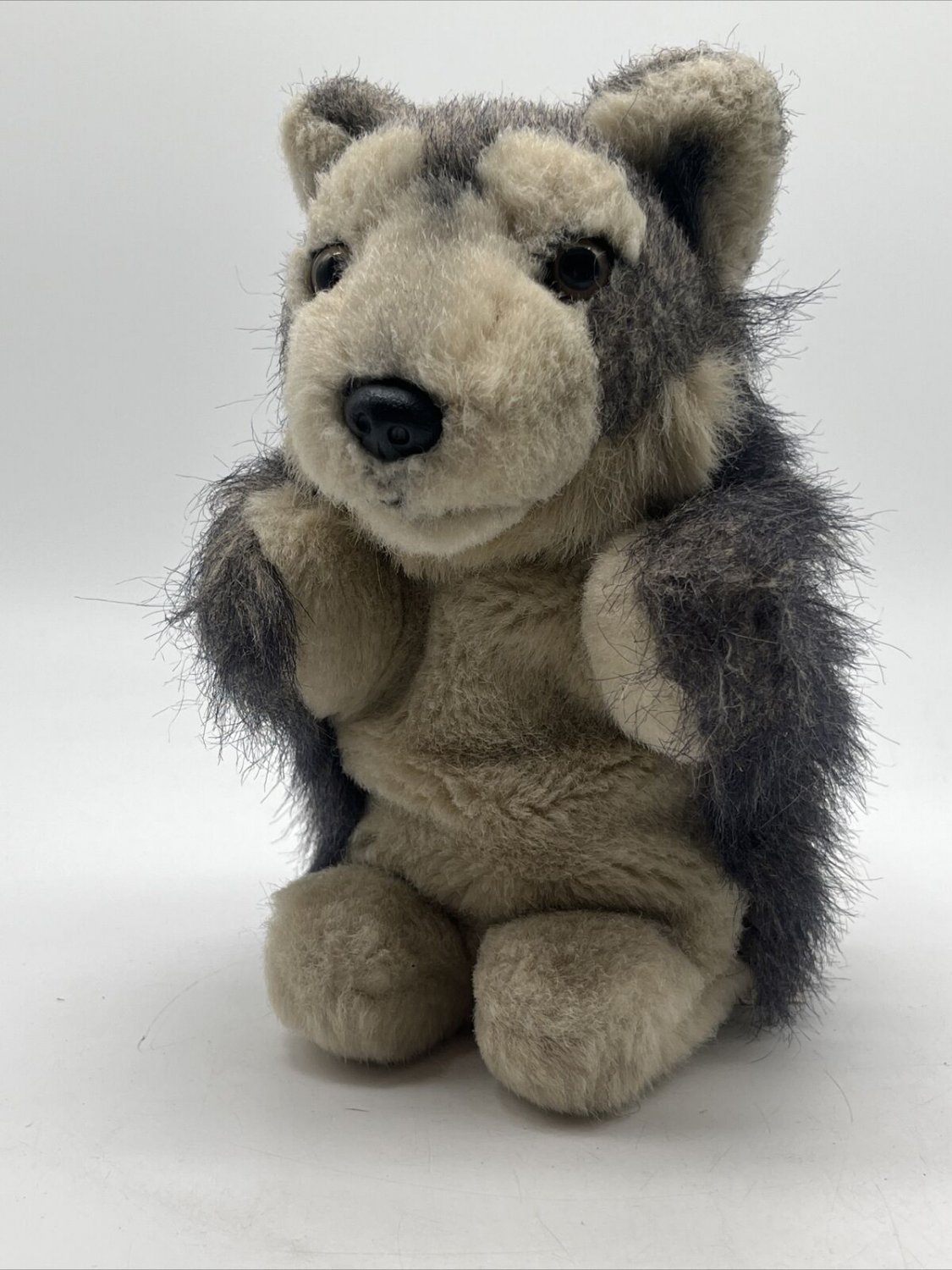 JAAG Plush Sitting Timber Wolf Stuffed Animal Dog 8