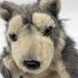 JAAG Plush Sitting Timber Wolf Stuffed Animal Dog 8" Decor Toy Wildlife