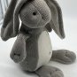 The Manhattan Toy Grey Gray Corduroy Felt Rabbit Plush Animal Stuffed 11&acirc;��
