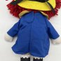 Vintage Madeline Plush Doll 1990 Eden Yellow Felt Hat Blue Dress - 9.5" Long