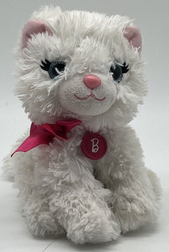 Barbie Cat Kitten Plush 2017 Soft Mattel White Realistic 6&acirc;��