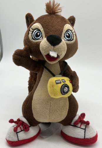 Sammy The Squirrel Souvenir Plush Great Wolf Lodge Camera Fiesta Stuffed 10"