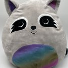 Max The Racoon 14” Squishmallow Rainbow Belly