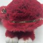 Faux Fur Rabbit Cute Burgundy Red Handbags Purse Backpack 13â