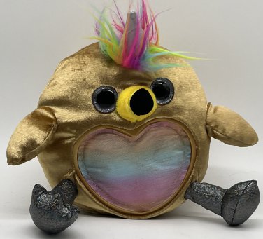 Zuru Rainbocorns Gold Toucan 11&acirc;�� Plush Rainbow Metallic Heart & Glitter Feet