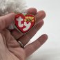 NEW TY Beanie Boos Honey Bun Dog Plush White Dog Stuffed Animal With Tags Toy