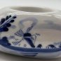Delft Blue Handpainted Porcelain Votive Candle Tealight Holder Heart Shaped