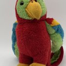 R Dakin & Co Vintage 1981 Stuffed Plush Parrot 8"