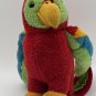 R Dakin & Co Vintage 1981 Stuffed Plush Parrot 8"