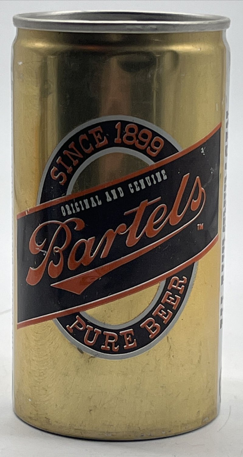 1970s BARTELS BEER CAN BOTTOM OPENED LION BREWERS IN WILKESBARRE, PA