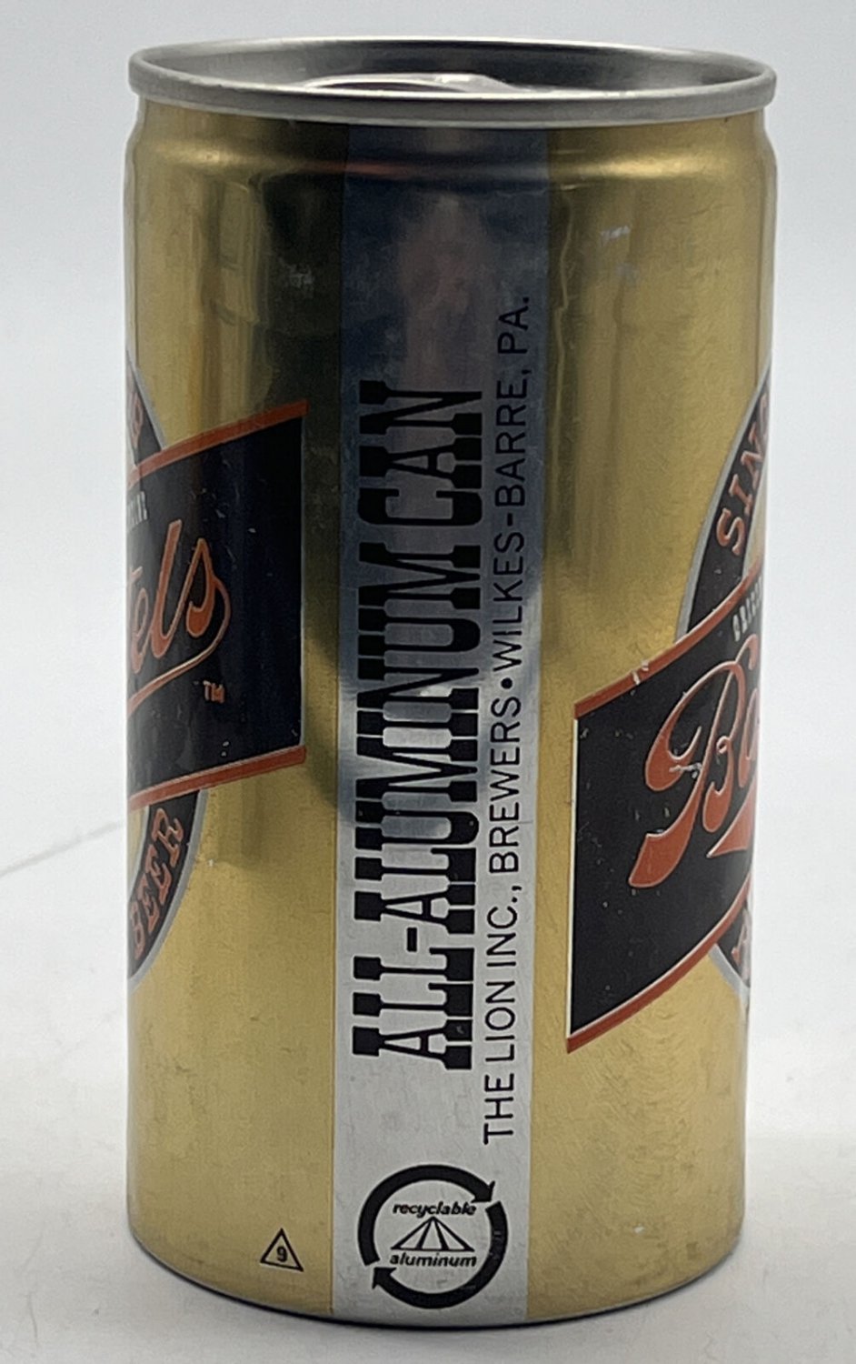 1970s BARTELS BEER CAN BOTTOM OPENED LION BREWERS IN WILKESBARRE, PA