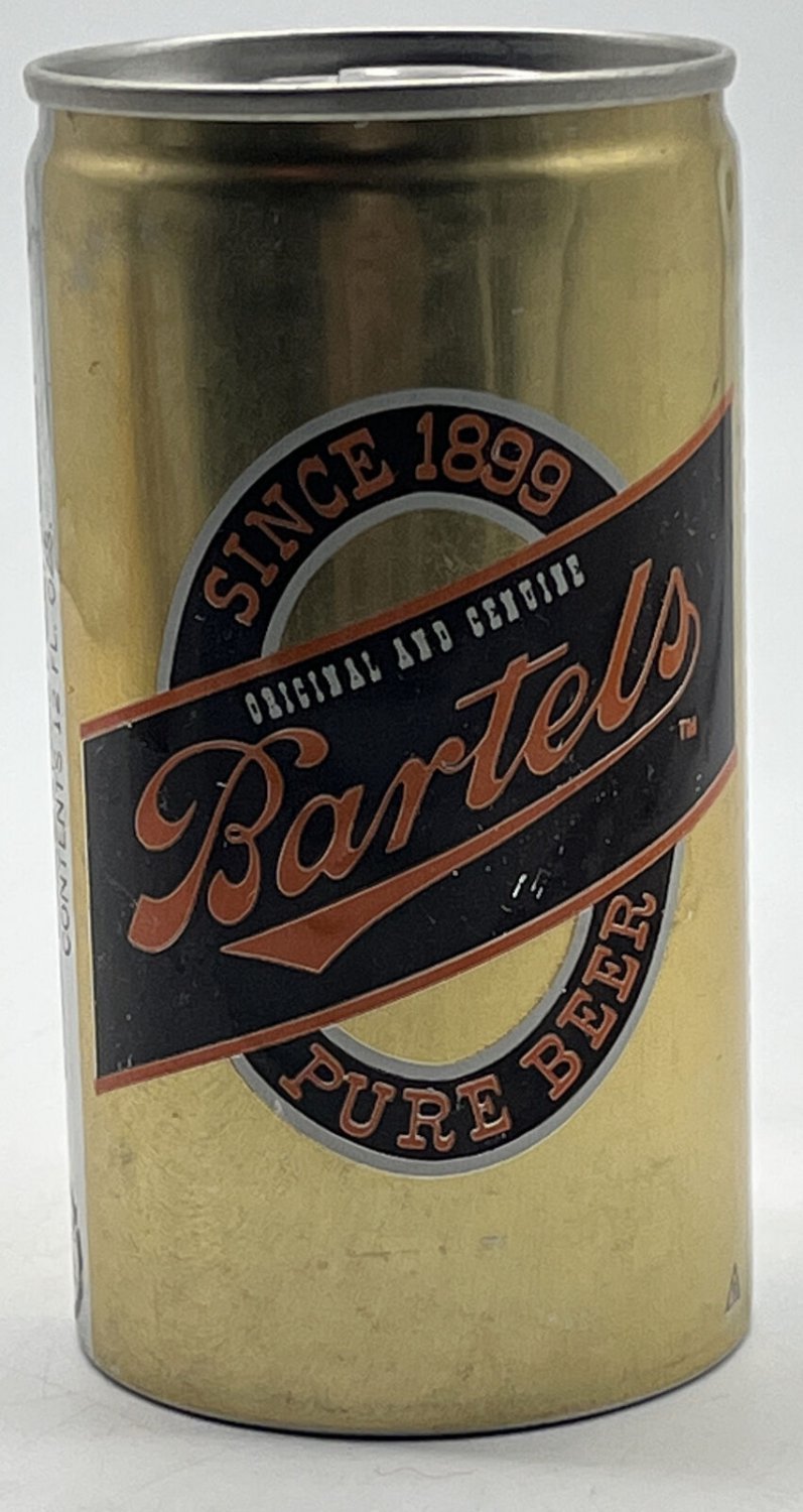 1970s BARTELS BEER CAN BOTTOM OPENED LION BREWERS IN WILKESBARRE, PA