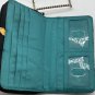 VERA BRADLEY SPLASH FLORAL TURNLOCK LARGE WALLET