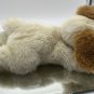 SKM 14" Floppy Bean Bag Pet Jason Dog Soft Plush Animal Stuffed Lovey Cream tan