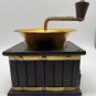 Wooden Box Coffee Grinder Vintage Metal Straps Hand Crank Large 6.25&acirc;�� sq